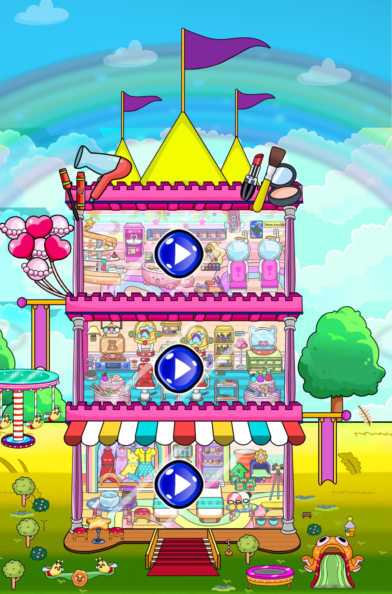 Castle World — Level Selection Screen