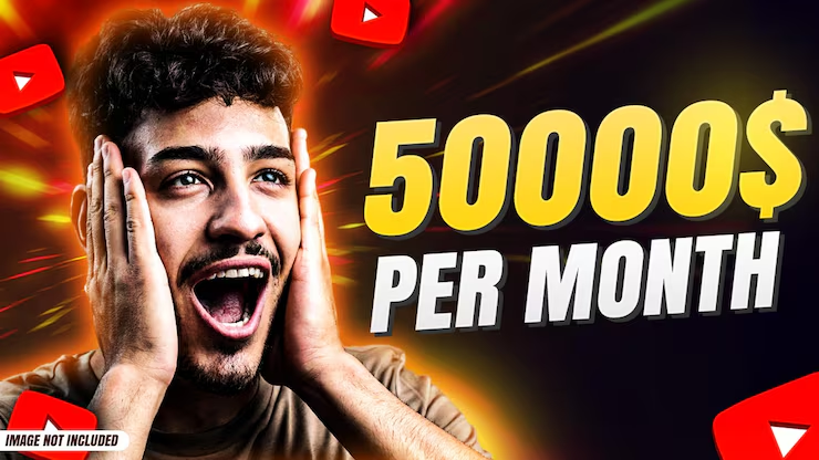 $50,000 Per Month — Money Niche Thumbnail
